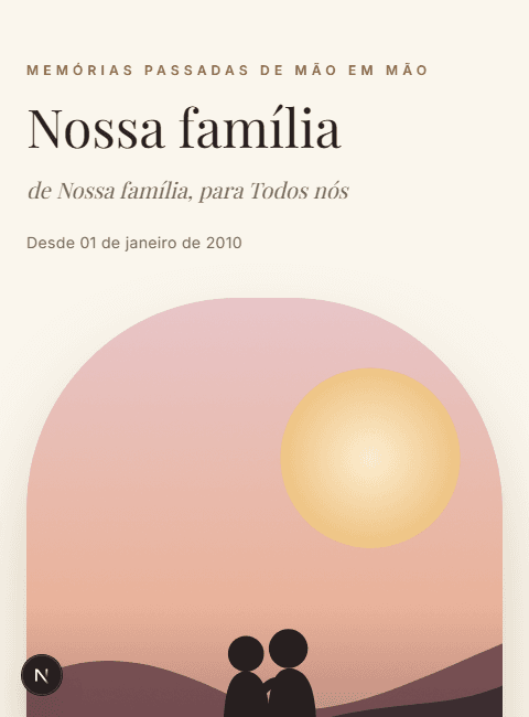 Prévia do modelo Álbum da Família