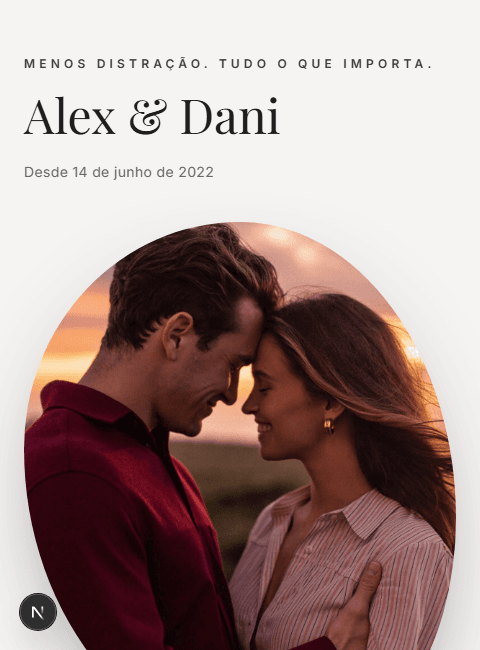 Prévia do modelo Amor Minimalista